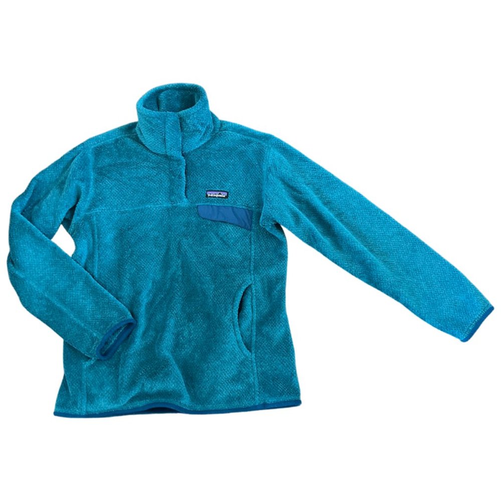 Turquoise Patagonia Re-Tool Snap-T Fleece Pullover - Size M